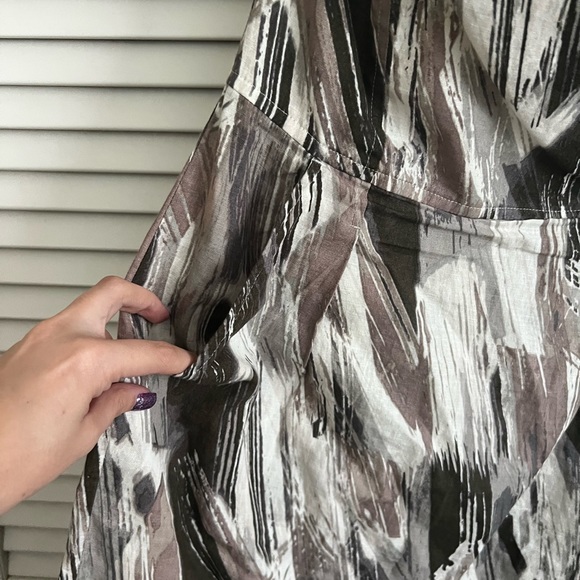 Banana Republic paint stroke Strapless Dress - Picture 3 of 6